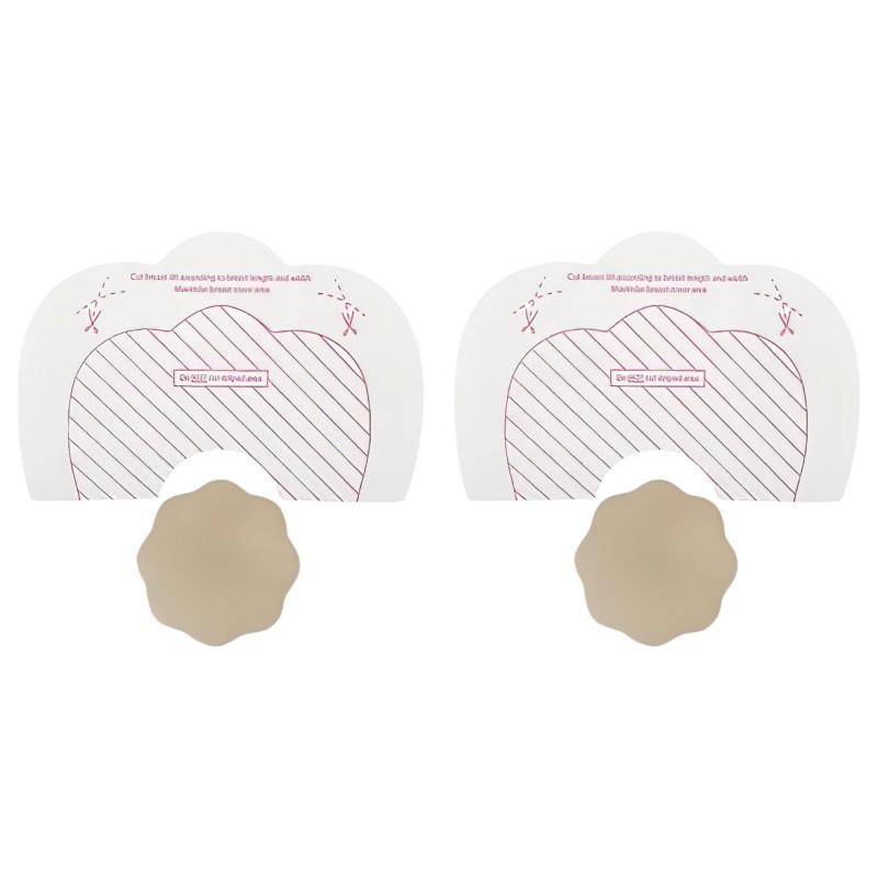 Bye Bra F-H - láthatatlan mellemelő tapasz - nude (6db) 120802 termék bemutató kép