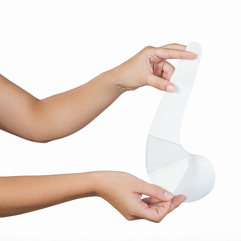 Bye Bra Perfect A-F - láthatatlan mellemelő tapasz - nude (12db) 23302 termék bemutató kép