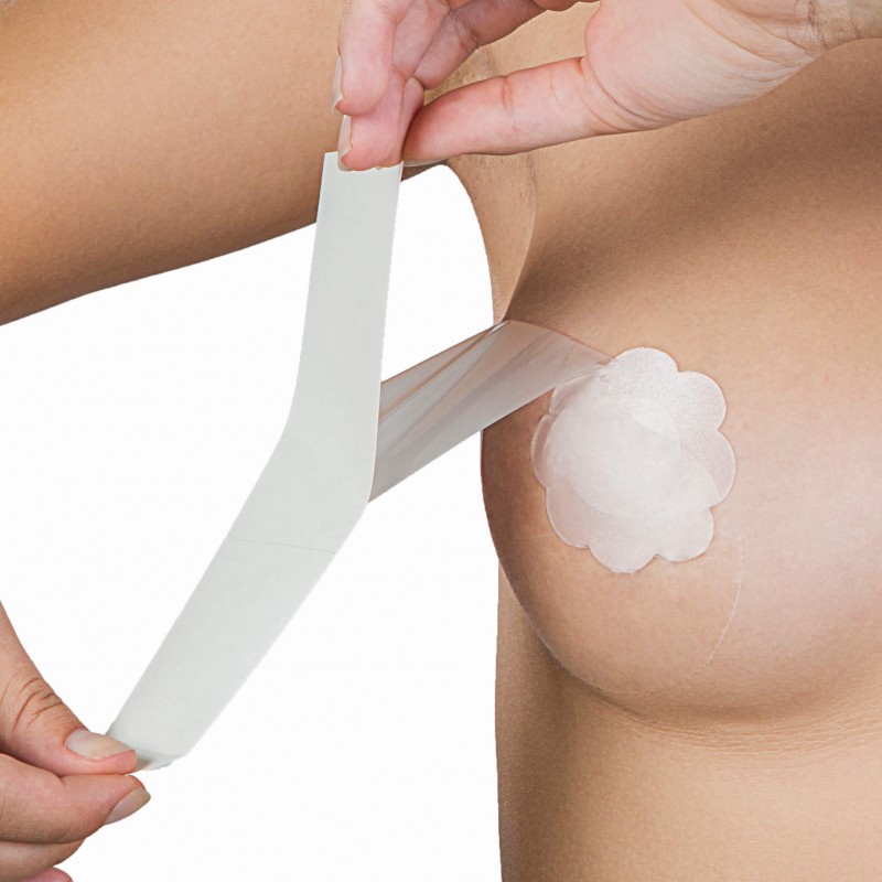 Bye Bra Perfect A-F - láthatatlan mellemelő tapasz - nude (12db) 23304 termék bemutató kép