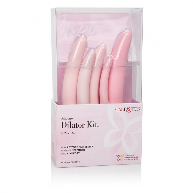 CalExotics Inspire - egészségügyi szilikon hüvelytágító szett (pink) 89874 termék bemutató kép