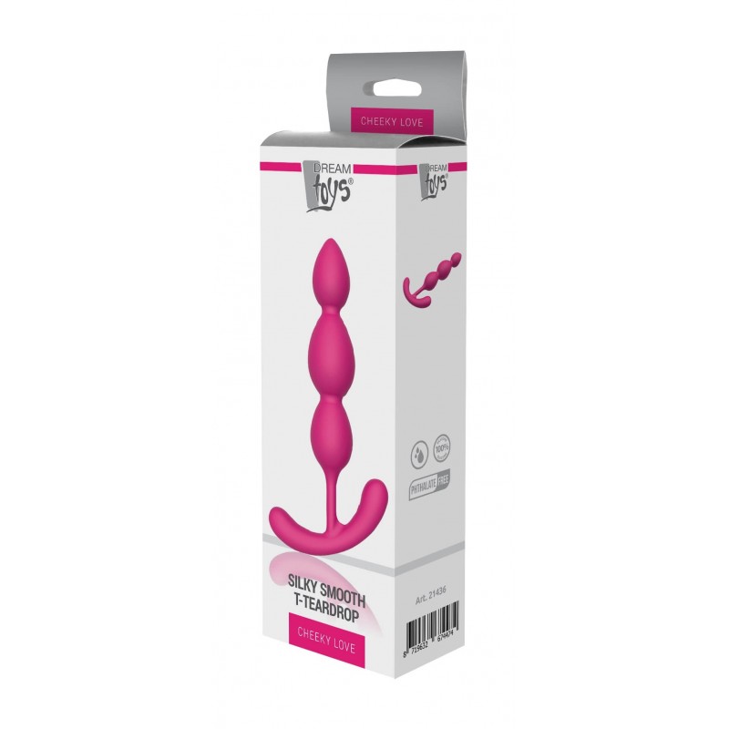 Cheeky Love - gyöngyös anál plug (pink) 51987 termék bemutató kép