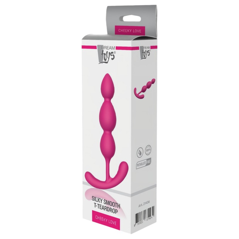 Cheeky Love - gyöngyös anál plug (pink) 102206 termék bemutató kép
