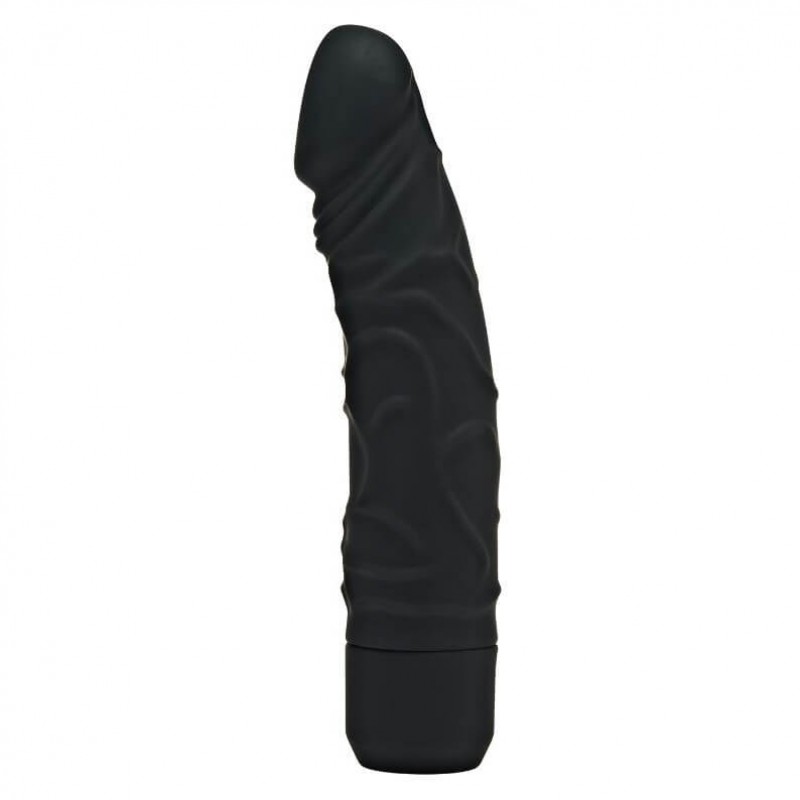 Classic Get Real - élethű, szilikon vibrátor (fekete) 33365 termék bemutató kép