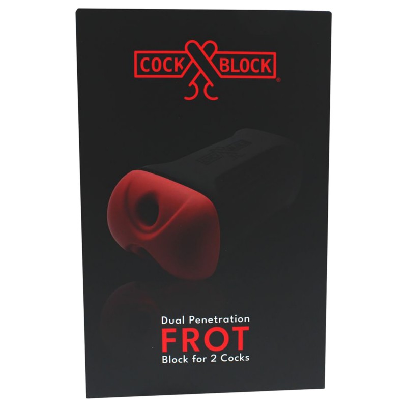 CockBlock - FROT páros maszturbátor férfiaknak (fekete) 140012 termék bemutató kép