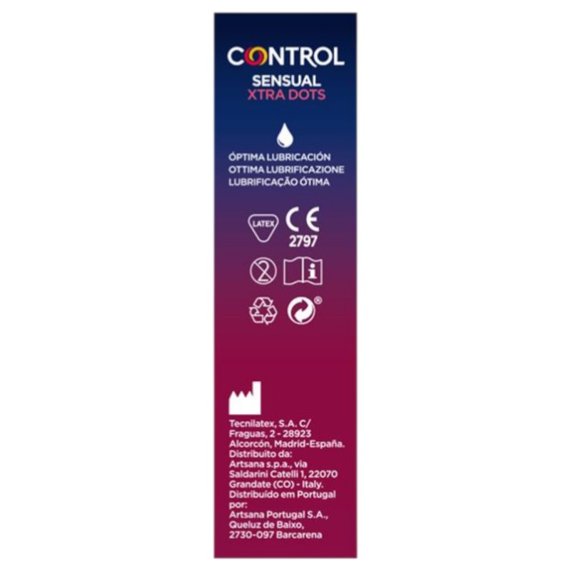 Control - extra pontozott óvszer (12 db) 134377 termék bemutató kép