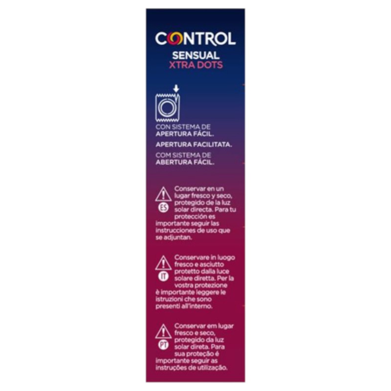 Control - extra pontozott óvszer (12 db) 121024 termék bemutató kép