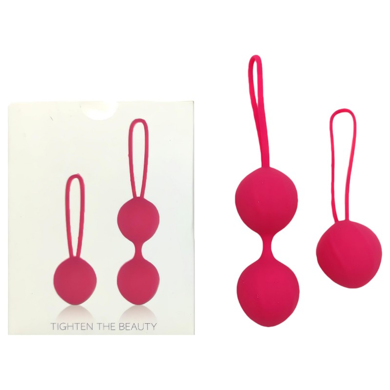 Cotoxo Cherry - 2 részes gésagolyó szett kegel tornához (piros) 159061 termék bemutató kép