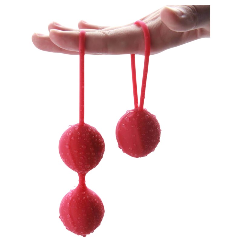 Cotoxo Cherry - 2 részes gésagolyó szett kegel tornához (piros) 159067 termék bemutató kép
