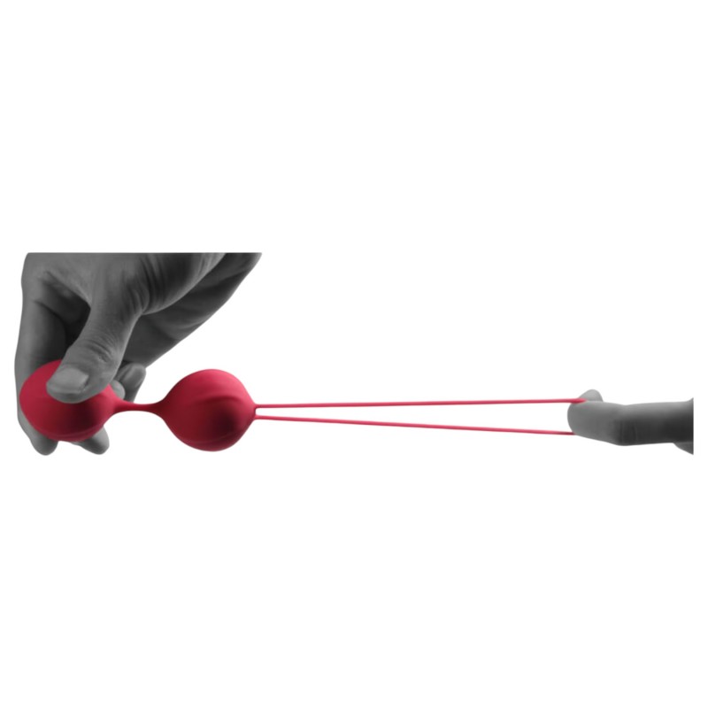 Cotoxo Cherry - 2 részes gésagolyó szett kegel tornához (piros) 159068 termék bemutató kép