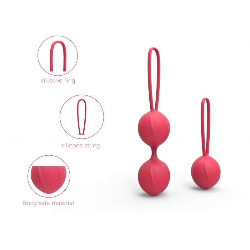 Cotoxo Cherry - 2 részes gésagolyó szett (piros) 13437 termék bemutató kép