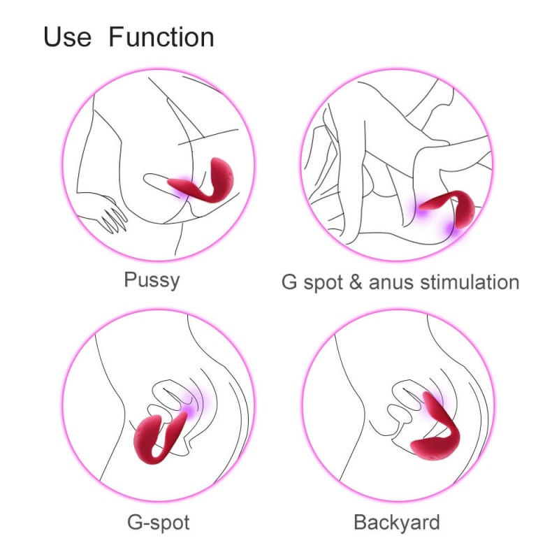 Cotoxo Cupid 2 - távirányítós párvibrátor (piros) 75154 termék bemutató kép