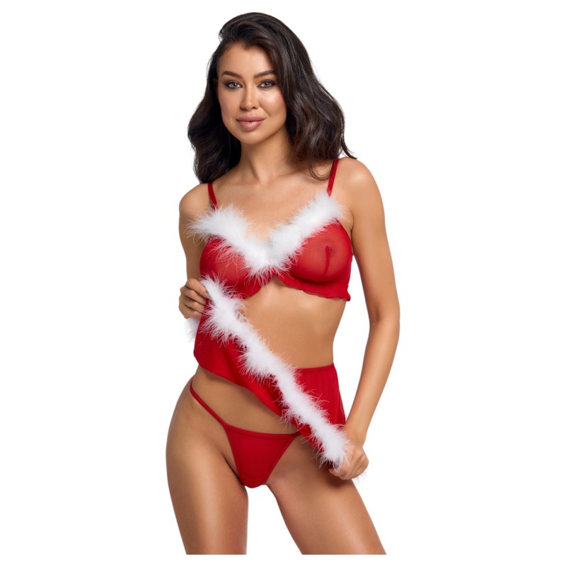 Cottelli - áttetsző mikulás szett (piros) 123084 termék bemutató kép