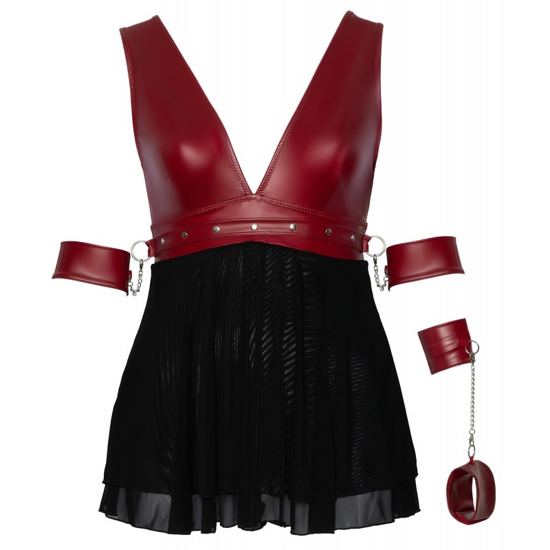 Cottelli Bondage Plus Size - babydoll (piros) 117985 termék bemutató kép