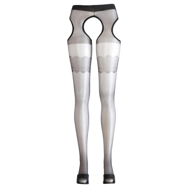 Cottelli - Hullámos szex harisnya (fekete) 116437 termék bemutató kép