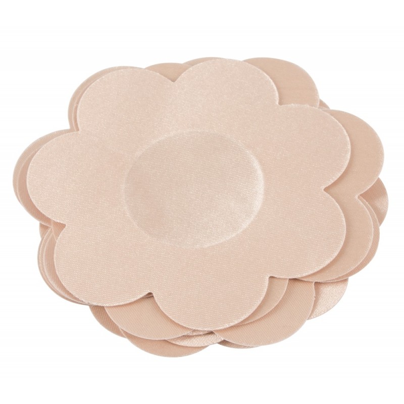 Cottelli Nipple Cover - virág mellbimbó tapasz - natúr (12db) 29582 termék bemutató kép
