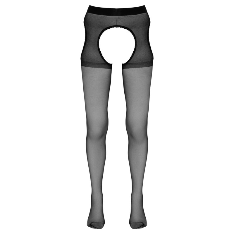 Cottelli - nyitott (crotchless) harisnyanadrág (fekete) 152003 termék bemutató kép