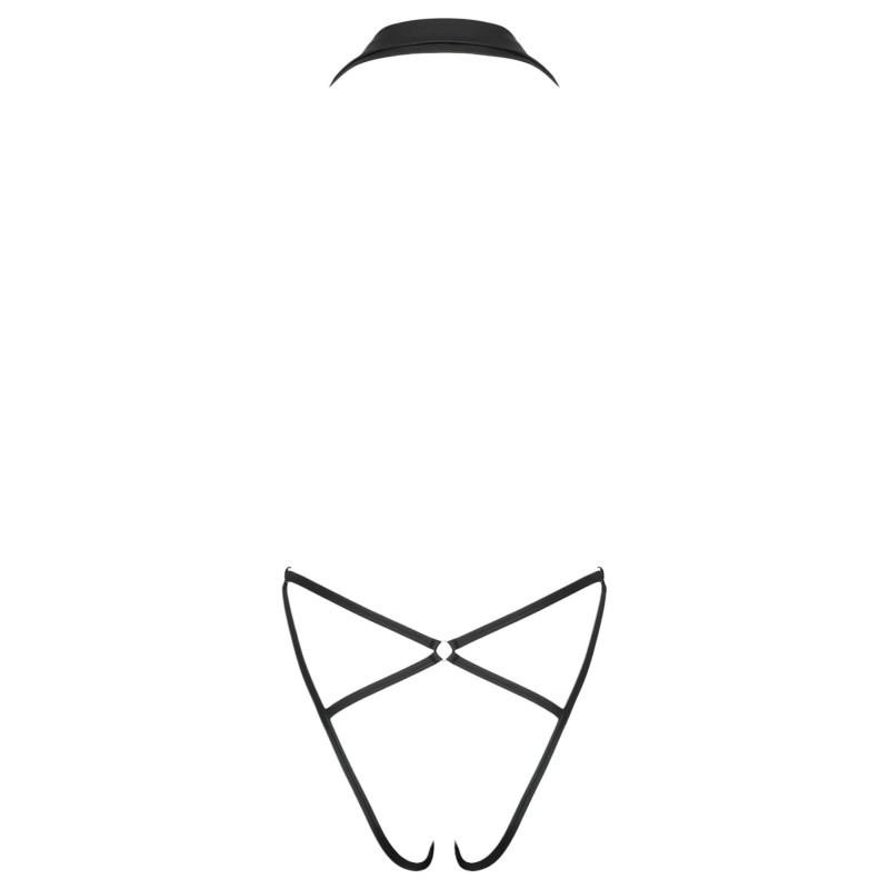 Cottelli Party - galléros body (fekete) 113226 termék bemutató kép