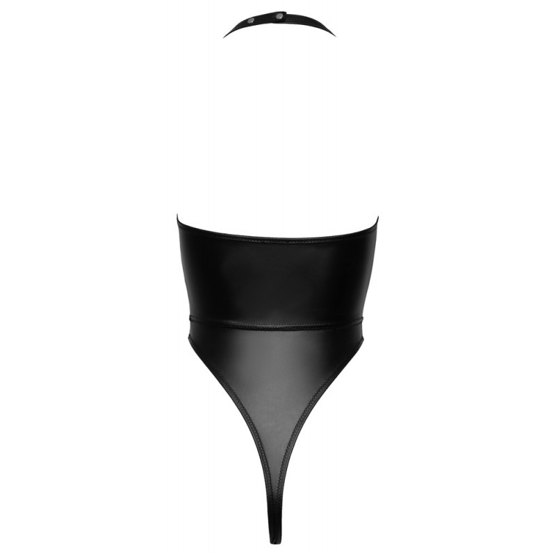 Cottelli Party - fényes, nyakpántos body (fekete) 68923 termék bemutató kép