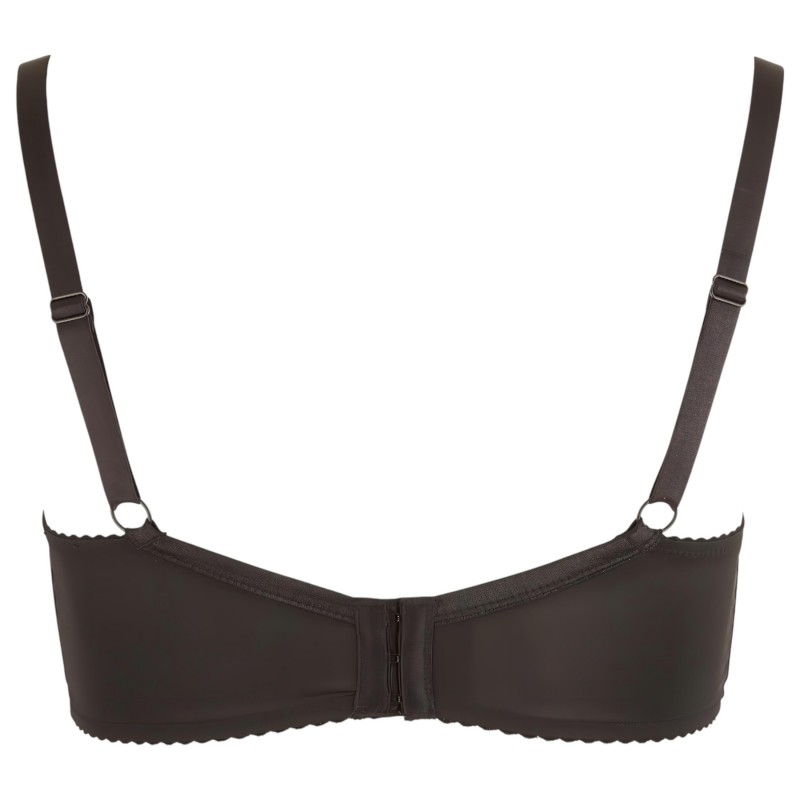 Cottelli Plus Size - merevített push-up melltartó (fekete) 140907 termék bemutató kép