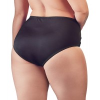 Cottelli Plus Size - pántos-csipkés női alsó (fekete) 30206 termék bemutató kép