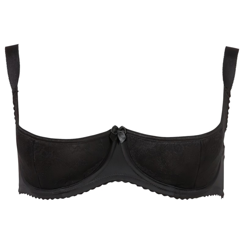 Cottelli Plus Size - push-up mellemelő (fekete) 168842 termék bemutató kép