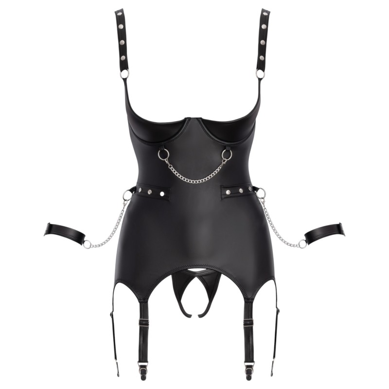 Cottelli - push-up bondage szett (fekete) 144122 termék bemutató kép