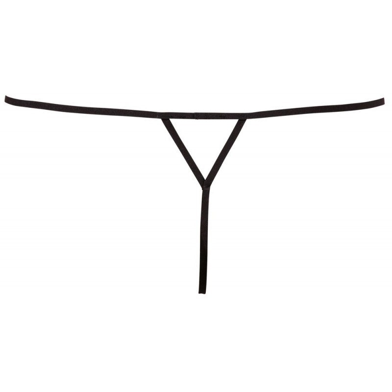 Cottelli - Strasszos női, nyitott tanga (fekete) 79472 termék bemutató kép