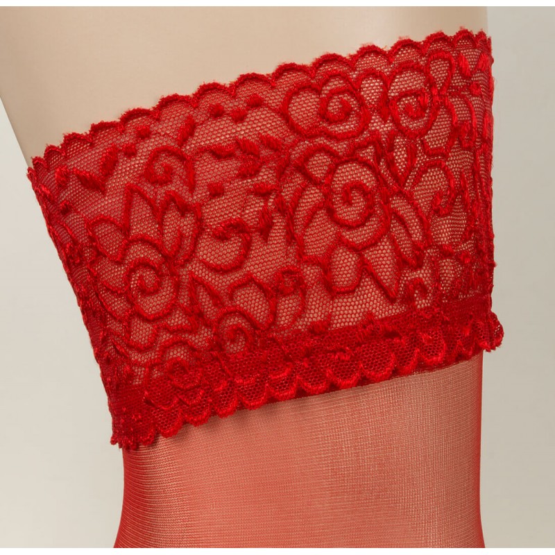 Cottelli - Szaténos combfix (piros) 16412 termék bemutató kép