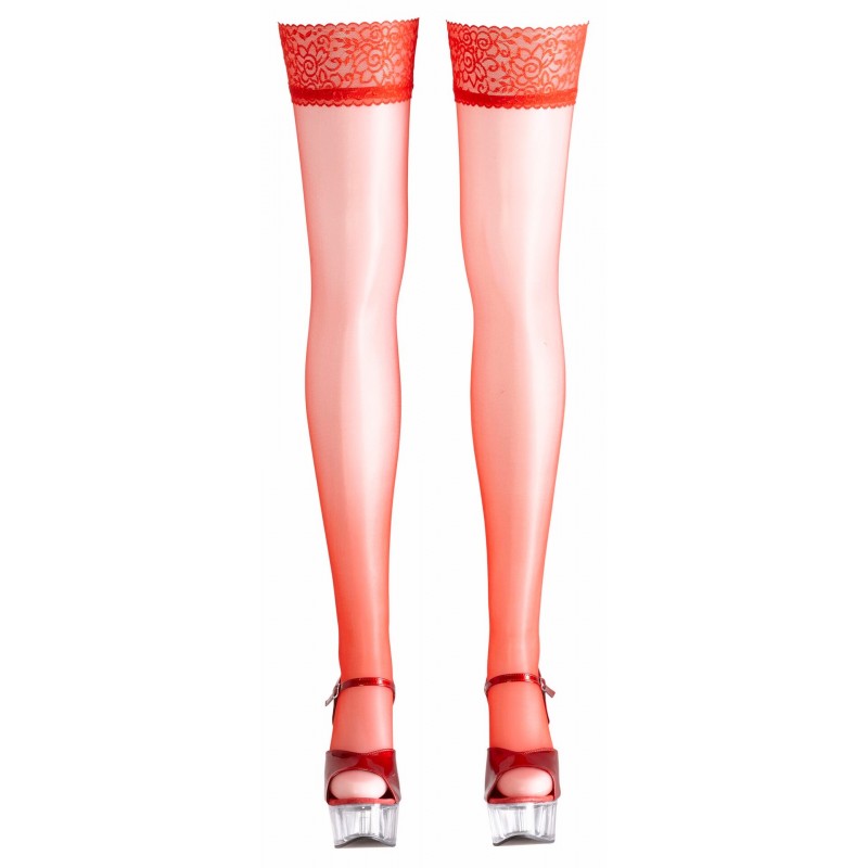 Cottelli - Szaténos combfix (piros) 16414 termék bemutató kép