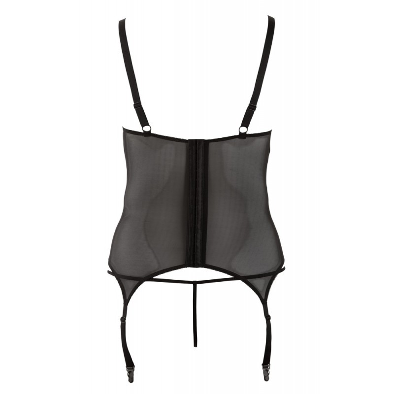 Cottelli - Virágos női felső, molett fazonban (fekete) 79354 termék bemutató kép