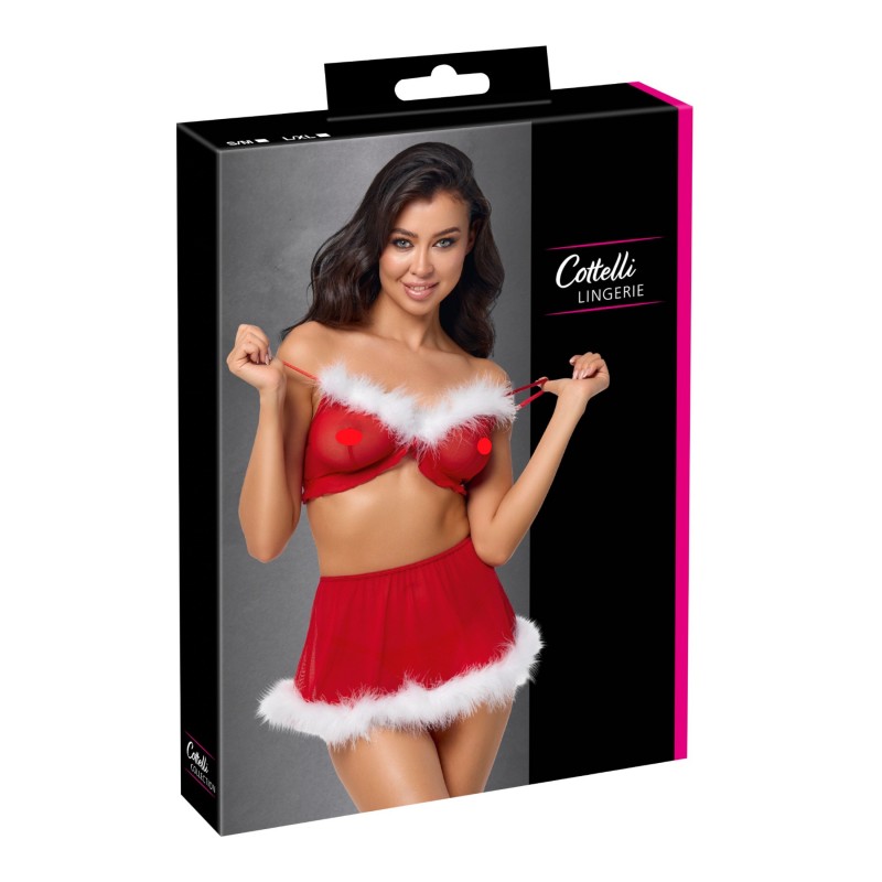 Cottelli - Xmas fehérnemű szett (piros) 169075 termék bemutató kép
