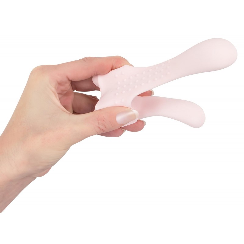 Couples Choice - akkus, 2 motoros párvibrátor (rózsaszín) 158910 termék bemutató kép