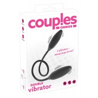Couples Choice - akkus, dupla vibrátor (fekete) 73000 termék bemutató kép