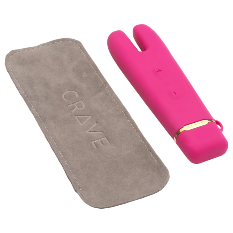 Crave Duet Flex - akkus csikló vibrátor (pink) 105535 termék bemutató kép