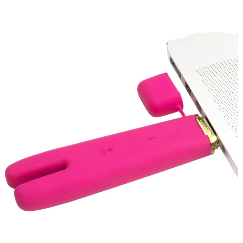 Crave Duet Flex - akkus csikló vibrátor (pink) 105536 termék bemutató kép