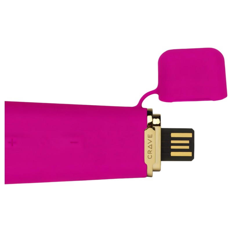 Crave Duet Flex - akkus csikló vibrátor (pink) 105537 termék bemutató kép