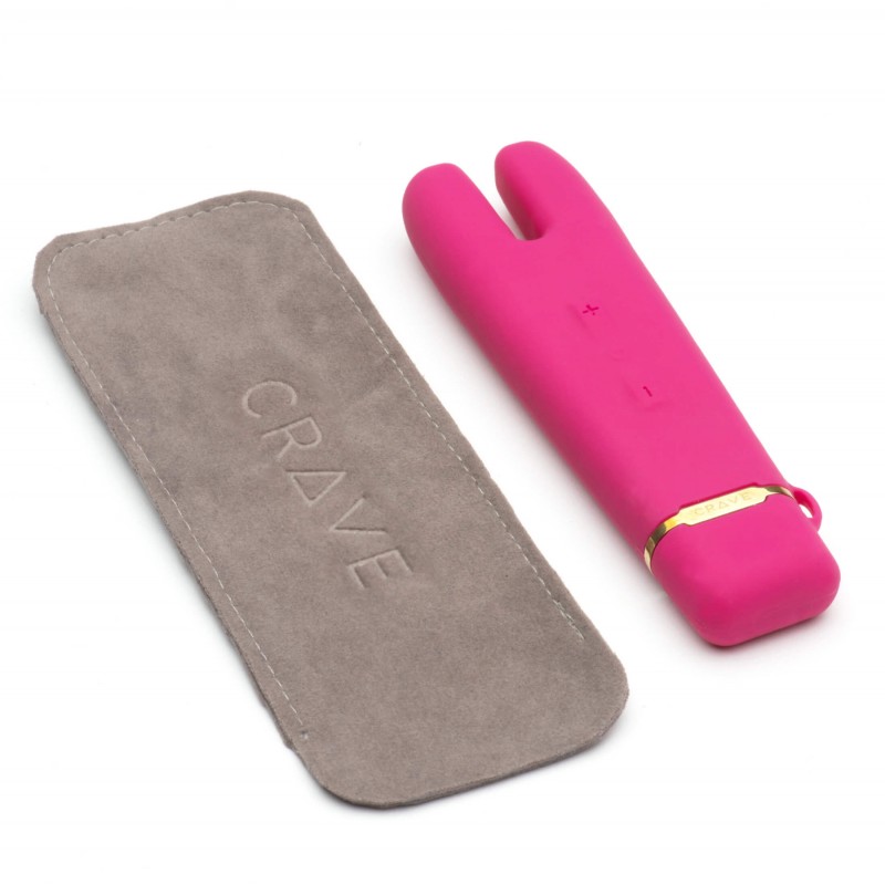 Crave Duet Flex - akkus csikló vibrátor (pink) 8720 termék bemutató kép