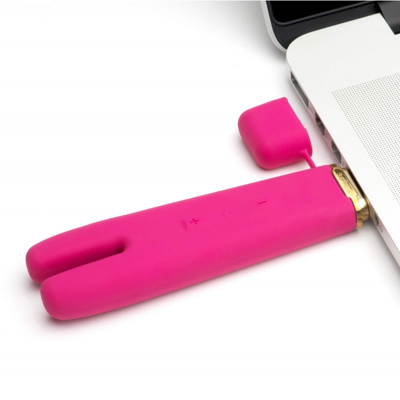 Crave Duet Flex - akkus csikló vibrátor (pink) 8721 termék bemutató kép