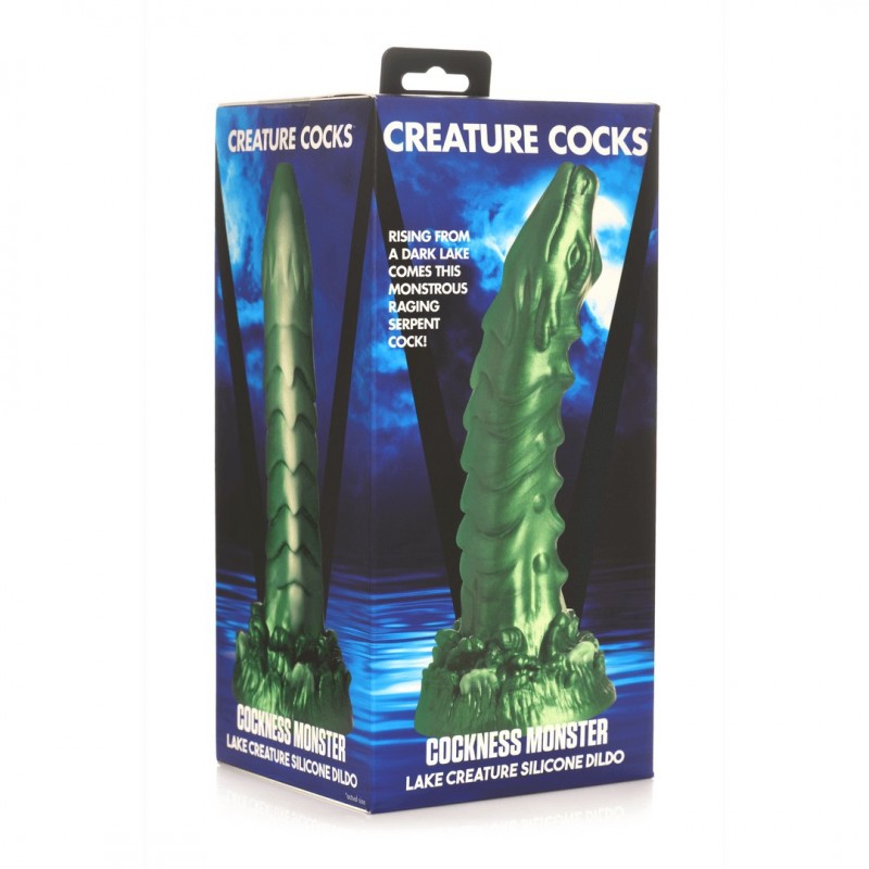 Creature Cocks Cockness Monster - szilikon dildó (zöld) 86297 termék bemutató kép