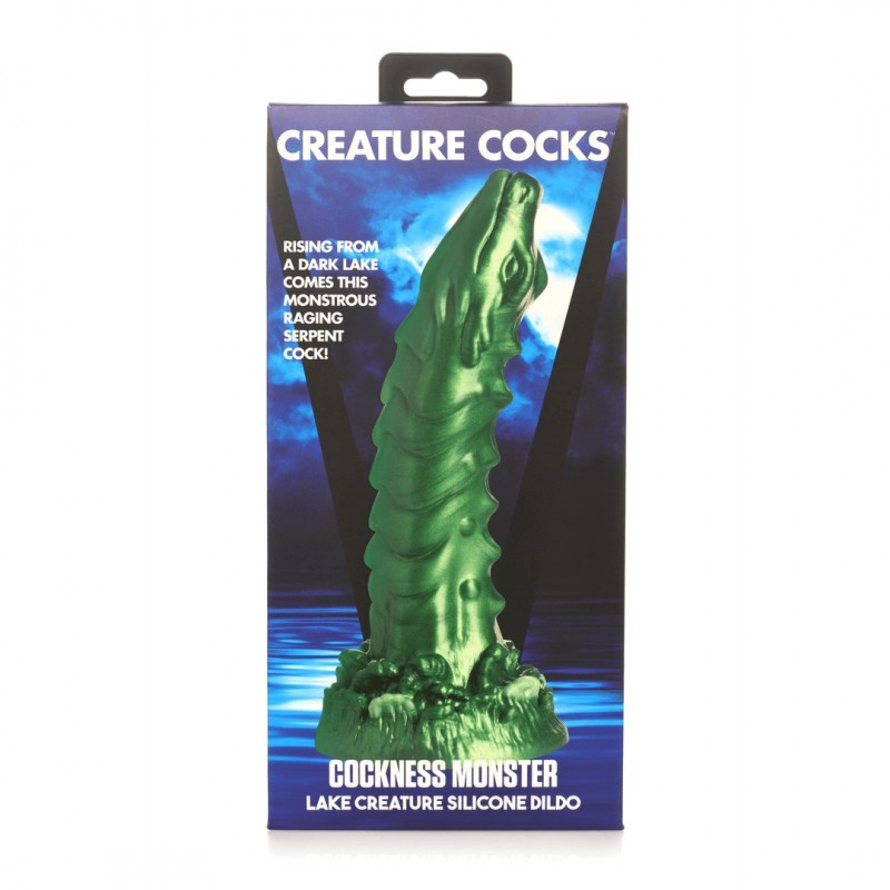 Creature Cocks Cockness Monster - szilikon dildó (zöld) 86298 termék bemutató kép