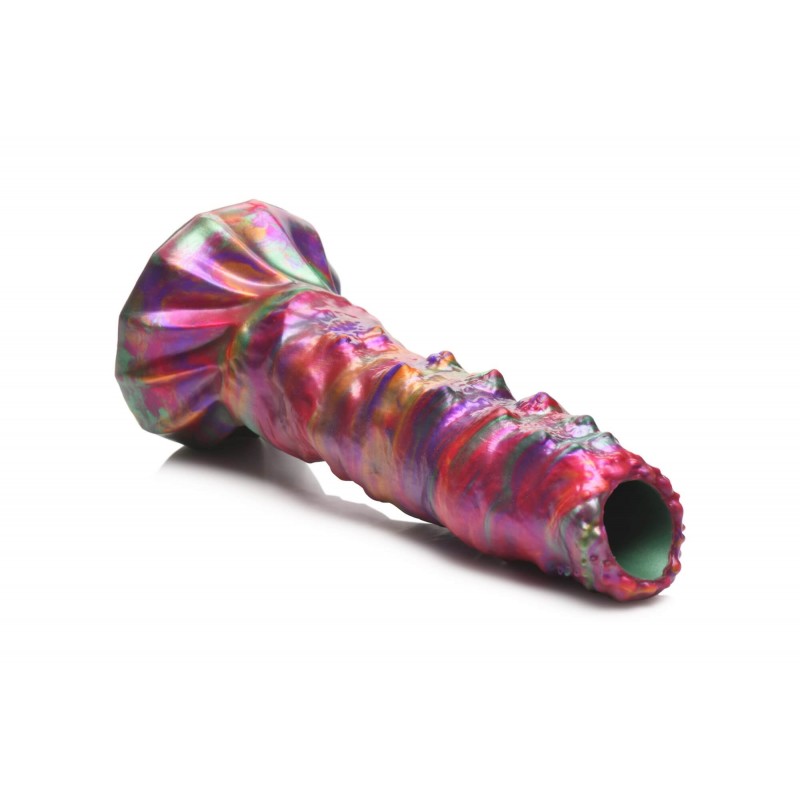 Creature Cocks Larva - ovipozitor űrlény dildó (szivárvány) 82418 termék bemutató kép