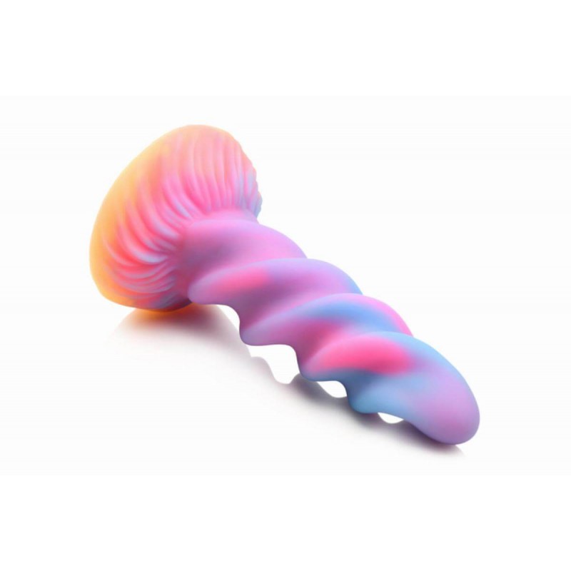 Creature Cocks Moon Rider - világító unikornis dildó (lila-pink) 86308 termék bemutató kép