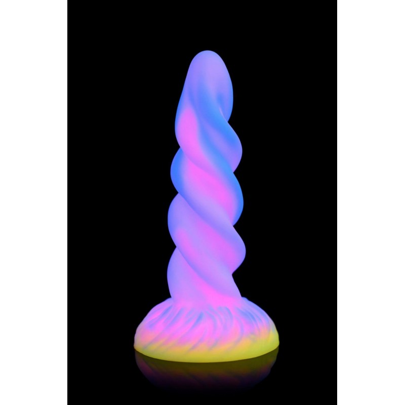Creature Cocks Moon Rider - világító unikornis dildó (lila-pink) 86311 termék bemutató kép