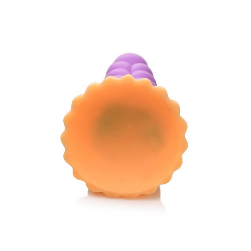 Creature Cocks Mystique - unikornis dildó - 21cm (lila-sárga) 84224 termék bemutató kép