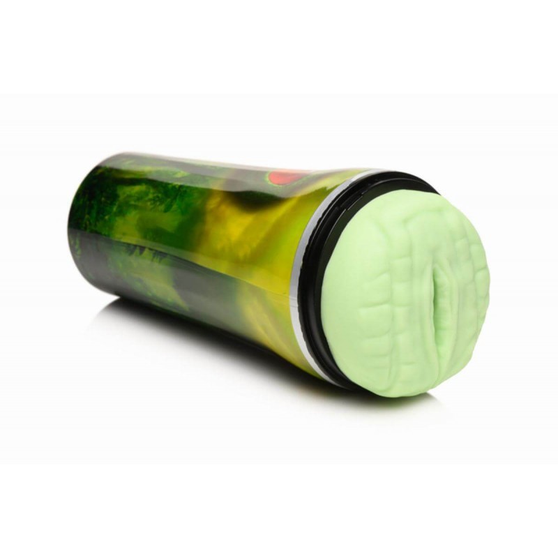 Creature Cocks Raptor - hüllő műpunci tokban (fekete-zöld) 86313 termék bemutató kép