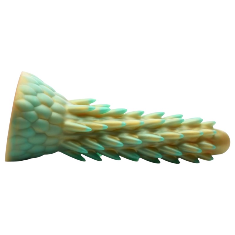 Creature Cocks Stegosaurus - szilikon dildó - 20 cm (zöld) 134875 termék bemutató kép