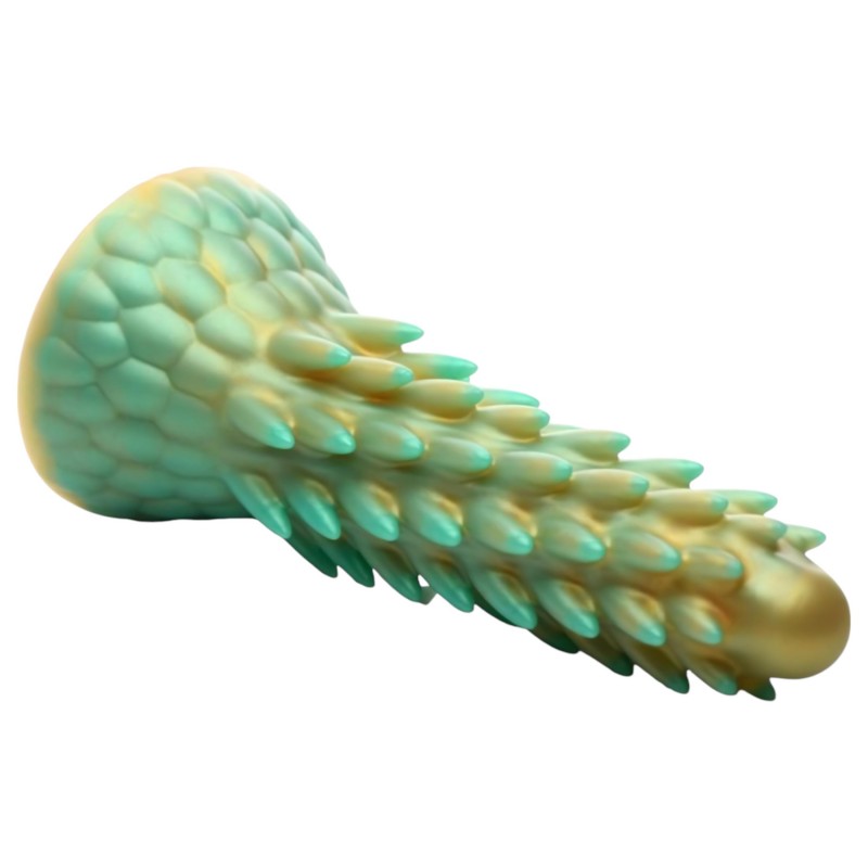 Creature Cocks Stegosaurus - szilikon dildó - 20 cm (zöld) 134876 termék bemutató kép