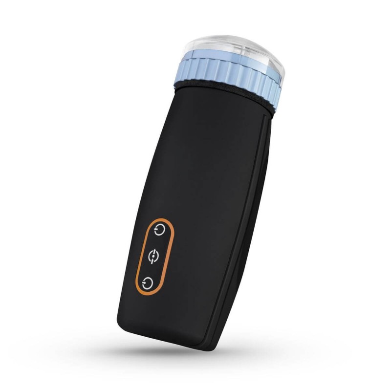 CRUIZR CM05 - akkus, lökő-szívó maszturbátor (fekete-kék) 50857 termék bemutató kép