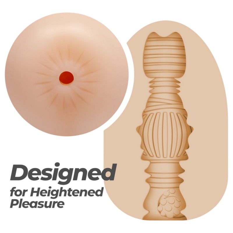 Crushious Ezy Egg Anal - maszturbátor tojás (testszínű) 148020 termék bemutató kép