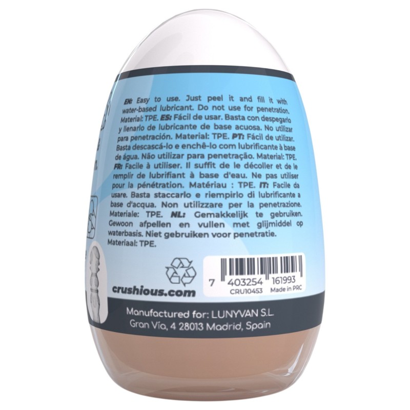 Crushious Ezy Egg The Lover - maszturbátor tojás (testszínű) 147991 termék bemutató kép